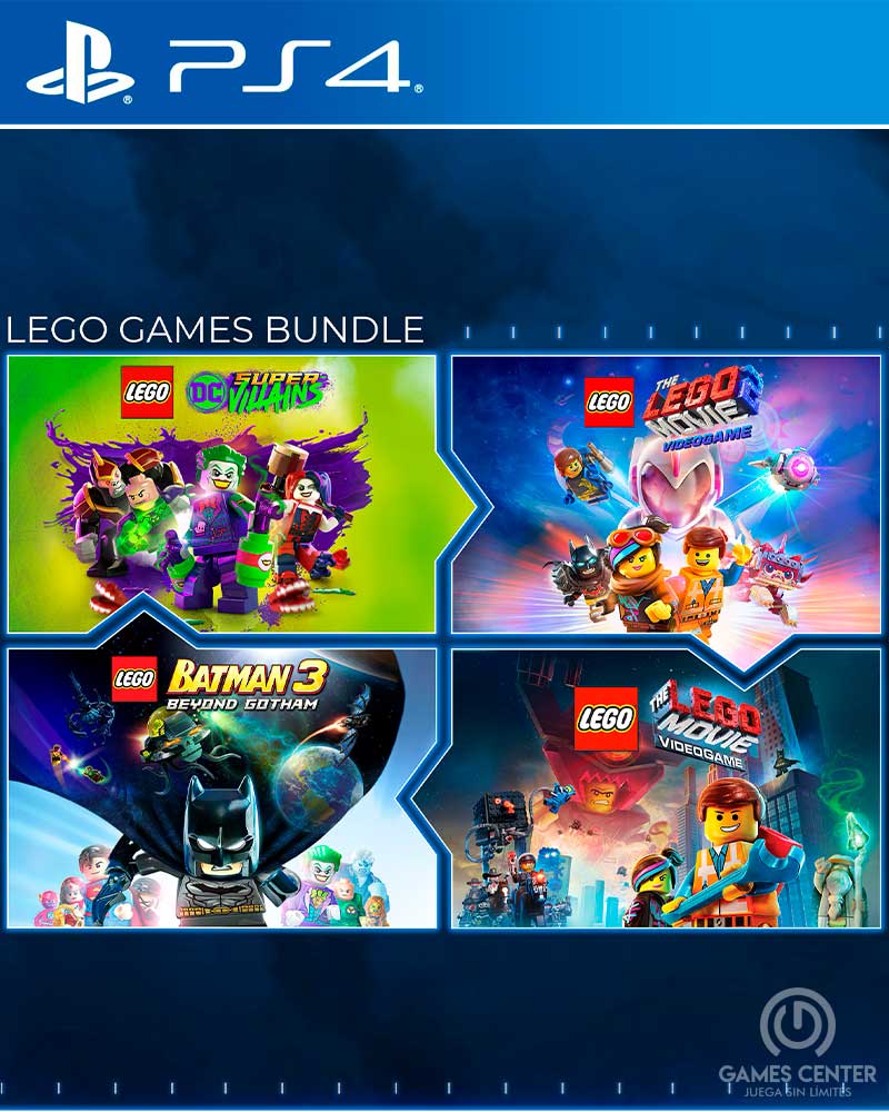 Conjunto de Jogos LEGO PS4 Mídia Digital