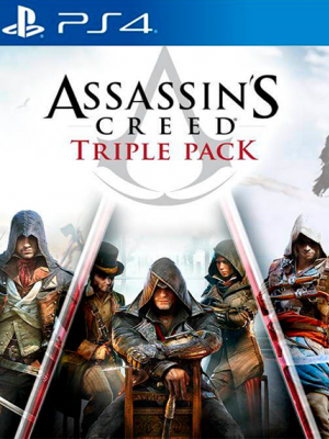 Assassin's Creed Triple Pack Black Flag, Unity, Syndicate PS4 Mídia Digital